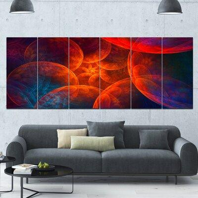 Made in Canada - Design Art 'Biblical Sky with Red Clouds'  6 Piece Graphic Art Print Set on Canvas in Arts & Collectibles