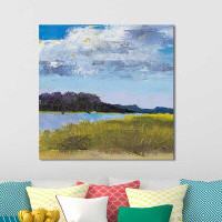 Made in Canada - Winston Porter 'Blue Skies' Oil Painting Print on Canvas
