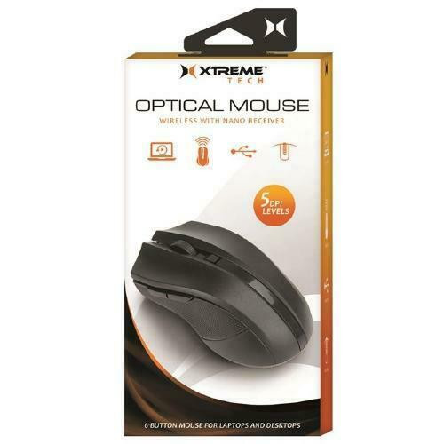 XTREME 6-Button Wireless Optical Mouse with Nano Receiver - Black in Mice, Keyboards & Webcams - Image 4