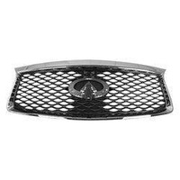 Grille Infiniti Qx60 2016-2020 Gray With Chrome Trim With Around Viewith Pre-Cash , IN1200136