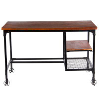 17 Stories Nat 48" Solid Wood Writing Desk