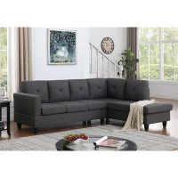 Latitude Run® Sectional Sofa With Right Facing Chaise And Seat Up To 4 People