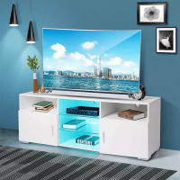 Wrought Studio TV Stand for 32-60 inch TV, Modern Television Table Center Media Console