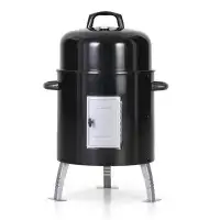 Arlmont & Co. Miyosha 17" Round Smoker And Charcoal Grills With Thermometer