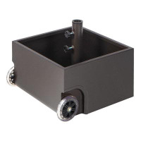 Arlmont & Co. 170Lb Padded Umbrella Base With Wheels, Drain Hole, Fits 1.5" And 1.9" Pole,