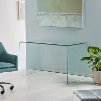 Orren Ellis Kokko Glass Desk