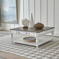 Liberty Furniture Magnolia Manor Oversized Square Cocktail Table