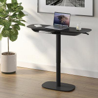 BDI Soma Height Adjustable Standing Desk with Built in Outlets