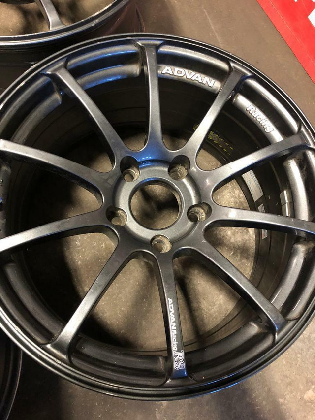 ADVAN RACING RS MAGS FOR SALE 17 INCH WHEELS 5X120  17X8.5JJ 35 in Tires & Rims in Québec - Image 2
