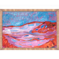 Overstock Art Dune IV By Piet Mondrian With Blushing Rose Gold Frame, 27" X 39"