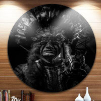 Made in Canada - Design Art 'American Indian Tribal Chief' Graphic Art Print on Metal