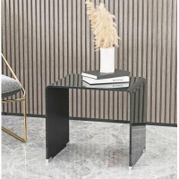 Ivy Bronx Whole Tempered Glass Coffee Table End Table Side Table For Living Room