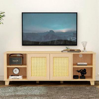 Bay Isle Home™ Rattan TV Stand for 65/70 inch TV
