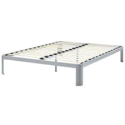 Orren Ellis Structure de lit en métal blanc Copley in Beds & Mattresses in Québec
