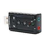 Virtual 7.1-Channel USB Sound Card Adapter External 2.0 Audio Stereo Sound Card Converter
