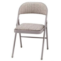 Orren Ellis Orren Ellis Sudden Comfort Deluxe Portable Metal Fabric Padded Folding Chair for Home, Outdoor, and Office