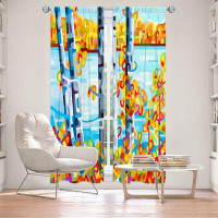 East Urban Home Lined Window Curtains 2-panel Set for Window by Mandy Budan - Lake Birch