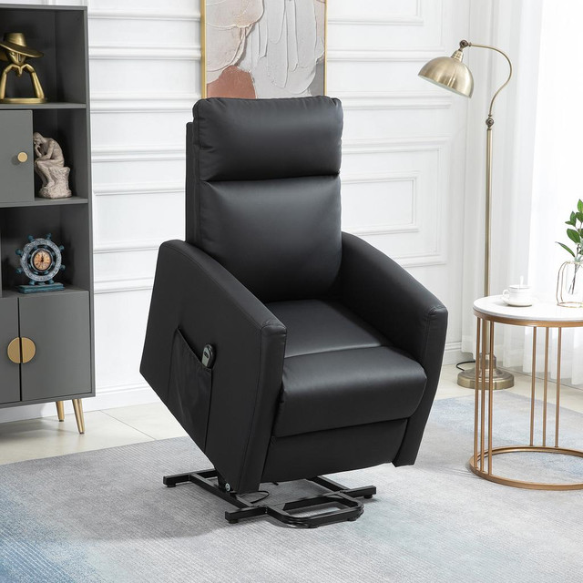 Lift Chair 27.6" x 35" x 41.3" Black in Chairs & Recliners