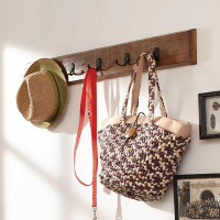 Bolton Furniture Revive Solid Wood 5 - Hook Wall Mounted Coat Rack