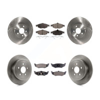 Front and Rear Disc Rotors and Ceramic Brake Pads Kit by Transit Auto K8T-100995