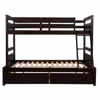 Harriet Bee Twin Over Full Bunk Bed With Storage