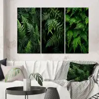 Bay Isle Home™ Ferns Plant Whispering Fronds - Floral & Botanical Art Set Of 3 Pieces