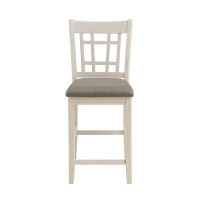 One Allium Way White Counter Height Chair (2/Ctn)