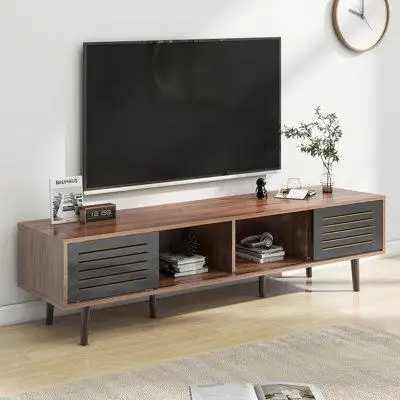 Ebern Designs Clarabel Solid Wood TV Stand for TVs up to 55"