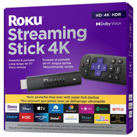 Roku Streaming Stick 4K Media Streamer with Remote 3820CA - BRAND NEW ! - WE SHIP EVERYWHERE IN CANADA ! - BESTCOST.CA