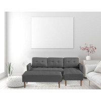 Ebern Designs 3 - Piece Upholstered Sectional
