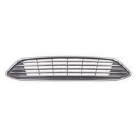 Grille Ford Focus 2015-2018 Black With Chrome Moulding With 5 Chrome Bars Titanium , FO1200563