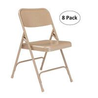 National Public Seating National Public Seating Steel Stackable Folding Chair Set of 8