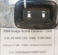 POWER VENT WINDOW SWITCH - REAR for 2008-2020 DODGE GRAND CARAVAN CHRYSLER/RAM CARGO/SPORTS VAN - $10