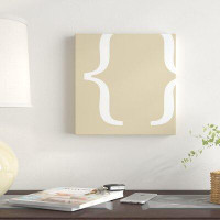 East Urban Home 'The Type Brackets 3' Graphic Art on Canvas