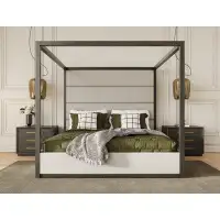 Birch Lane™ Langley Tufted Canopy Bed