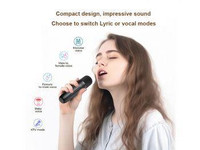 Bluetooth Speakers Karaoke Machine With 1 Wireless Microphone,For Party, Meeting
