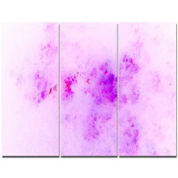 Made in Canada - Design Art 'Blur Light Pink Sky with Stars' Graphic Art Print Multi-Piece Image on Canvas