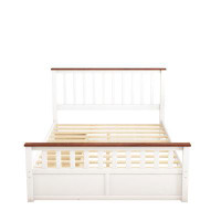 Red Barrel Studio Botten Full / Double Wood Platform Bed with Two Drawers and Wooden Slat Support