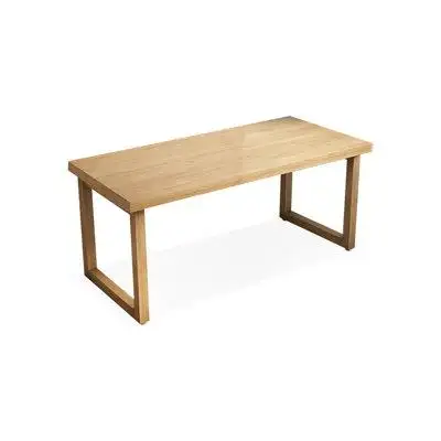 Corrigan Studio 86.61" Burlywood Solid Wood Rectangular Desks