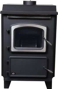 Hitzer - Coal Burning 608 Stoker Stove, Free Standing Heater ( Optional Powervent - No Chimney Required ) 608