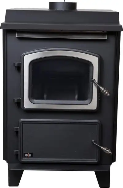 Hitzer - Coal Burning Stoker Stove, Free Standing Heater ( Optional Powervent - No Chimney Required...