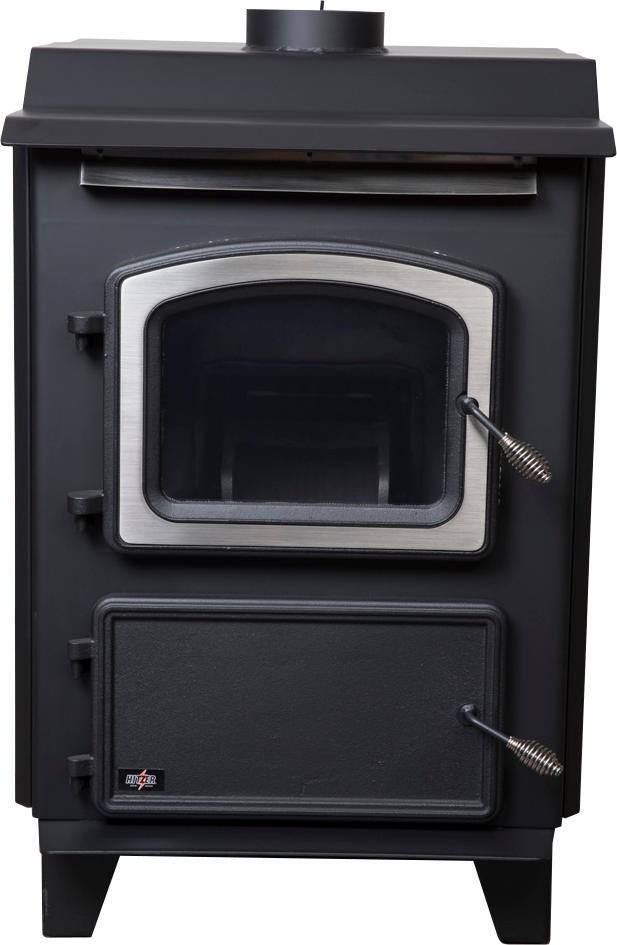 Hitzer - Coal Burning 608 Stoker Stove, Free Standing Heater ( Optional Powervent - No Chimney Required ) 608 in Fireplace & Firewood