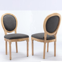 One Allium Way Gilivary Linen Side Chair Dining Chair