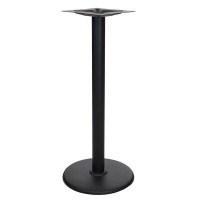 BFM Seating Stamped Steel 18" Round Table Base, Bar Height