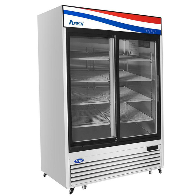 Atosa MCF8709GR 54 Inch Bottom Mount (2) Two Sliding Doors Refrigerator Stainless Steel in Other Business & Industrial in Ontario - Image 2