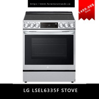 Open box stainless Steel Self clean LG Stove Start from $699.99