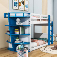 Sunside Sails Sunnydale Twin over Twin Standard Bunk Bed with Shelves by Sunside Sails