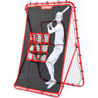 Patiassy 2 In-1 Baseball Rebounder And Pitching Net 9 Hole