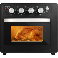 Simple Deluxe Simple Deluxe Air Fryer Oven, Toaster Oven Air Fryer Combo, Family Size Air Fryer Oven, 6 Accessories Incl
