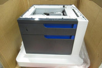 HP CC422A LASERJET 1x500 SHEET Printer stand paper drawer with cabinet for HP CP4025, CP4525 CM4540 $250.00